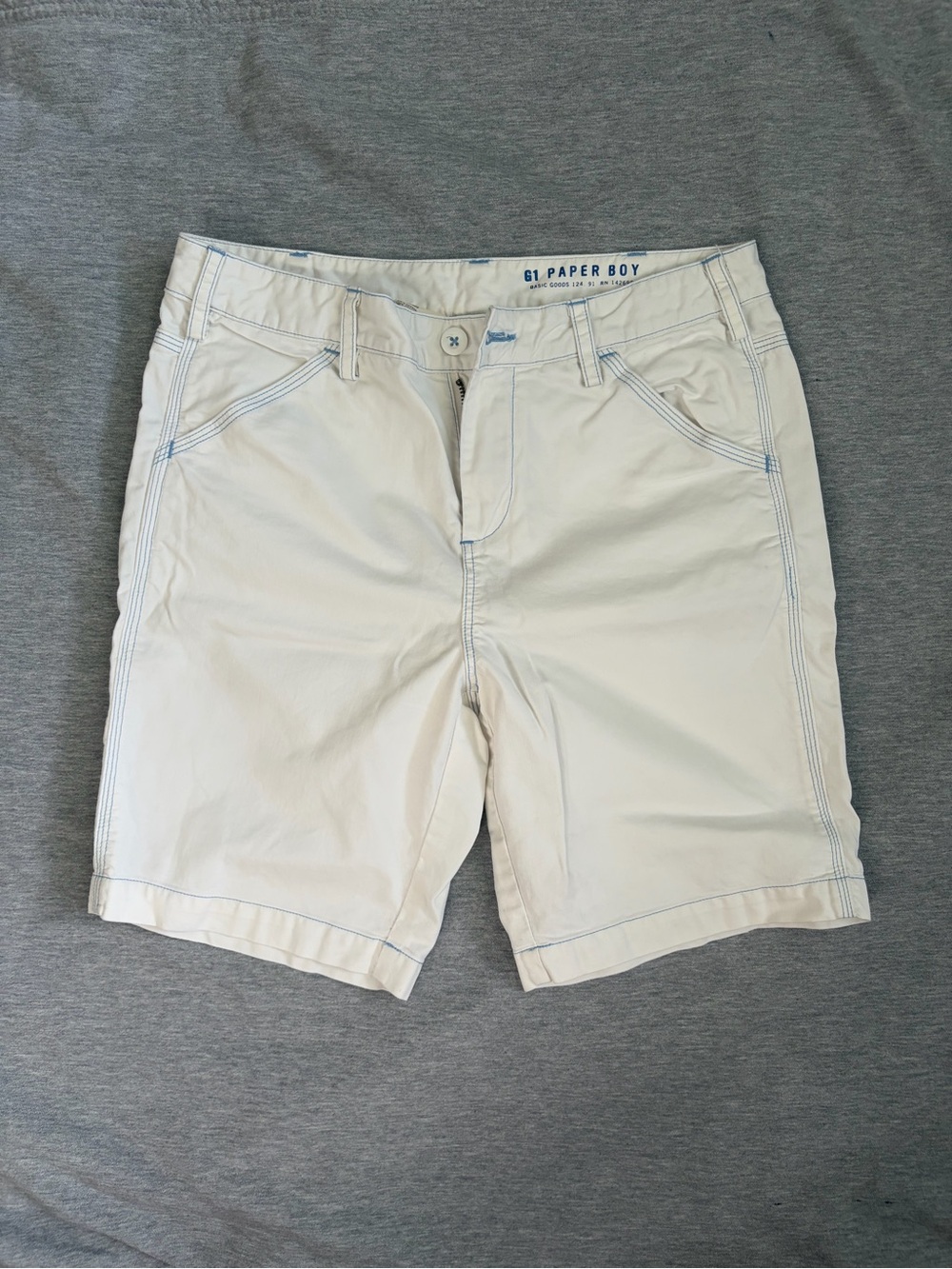 Women’s G1 Paper Boy White Bermuda Shorts